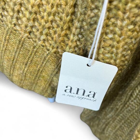 a.n.a green V Neck Long Sleeve Pullover Sweater NEW with tag fall cozy - Picture 6 of 11